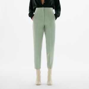 Zara Green High Waisted Pants